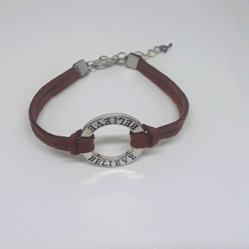 handmade believe bracelet